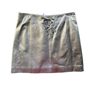 Wilson’s Black Leather mini skirt